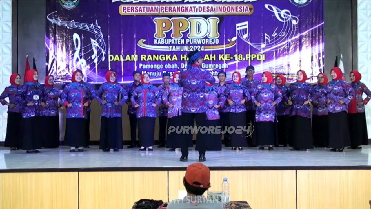 PPDI Pituruh saat tampil lomba paduan suara