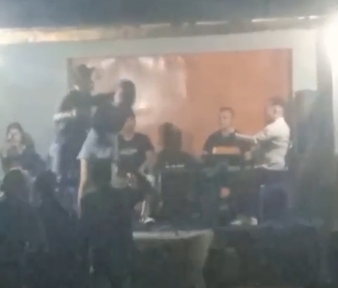 Tangkapan layar video saat kejadian dipanggung