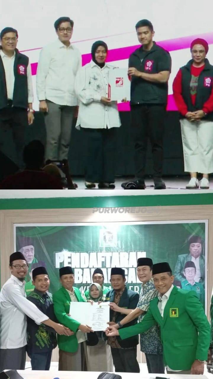 Rekom dua bakal pasangan calon bupati dan wakil bupati Purworejo