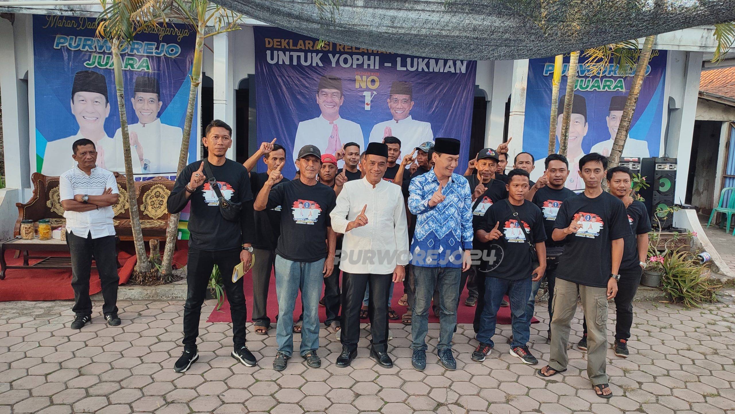 Relawan Perubahan Deklarasi dukungan ke paslon Yophi-Lukman