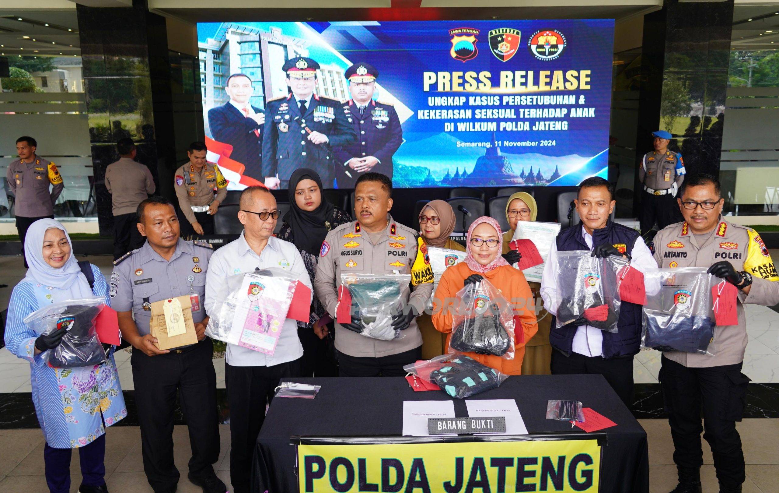 Konferensi pers tentang pecelehan seksual di Purworejo