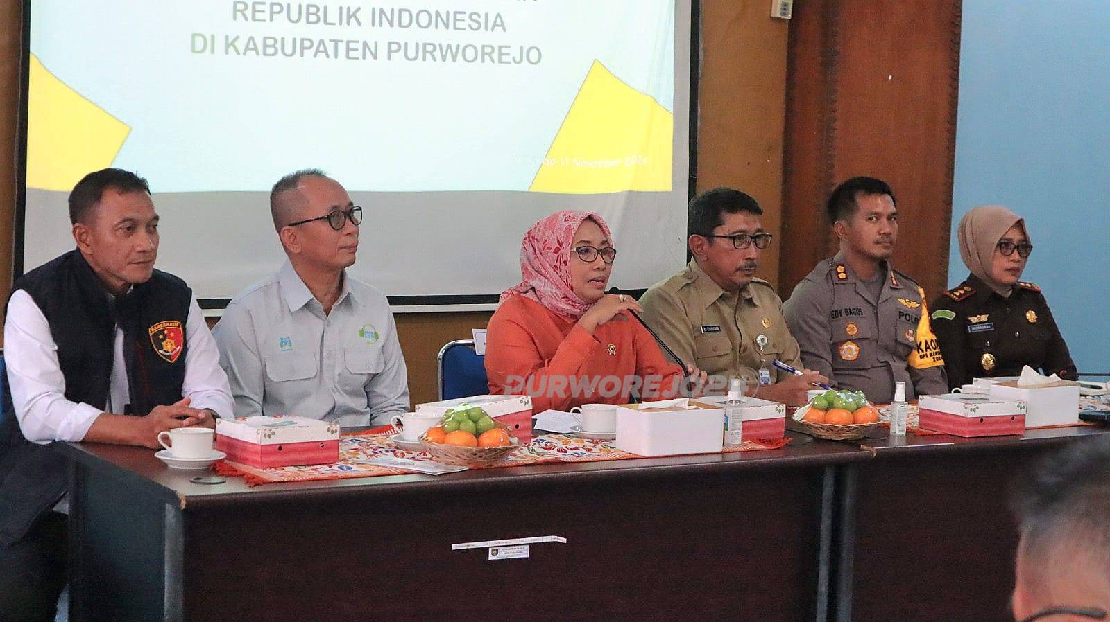 Kunjungan Mentri PPA di Purworejo, pada Senin (11/11/2024)