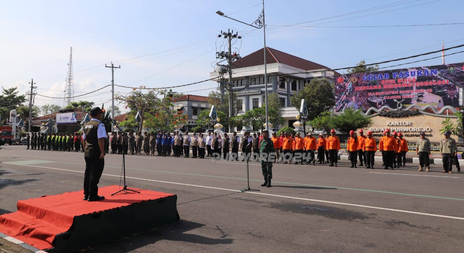 Suasana apel siaga bencana