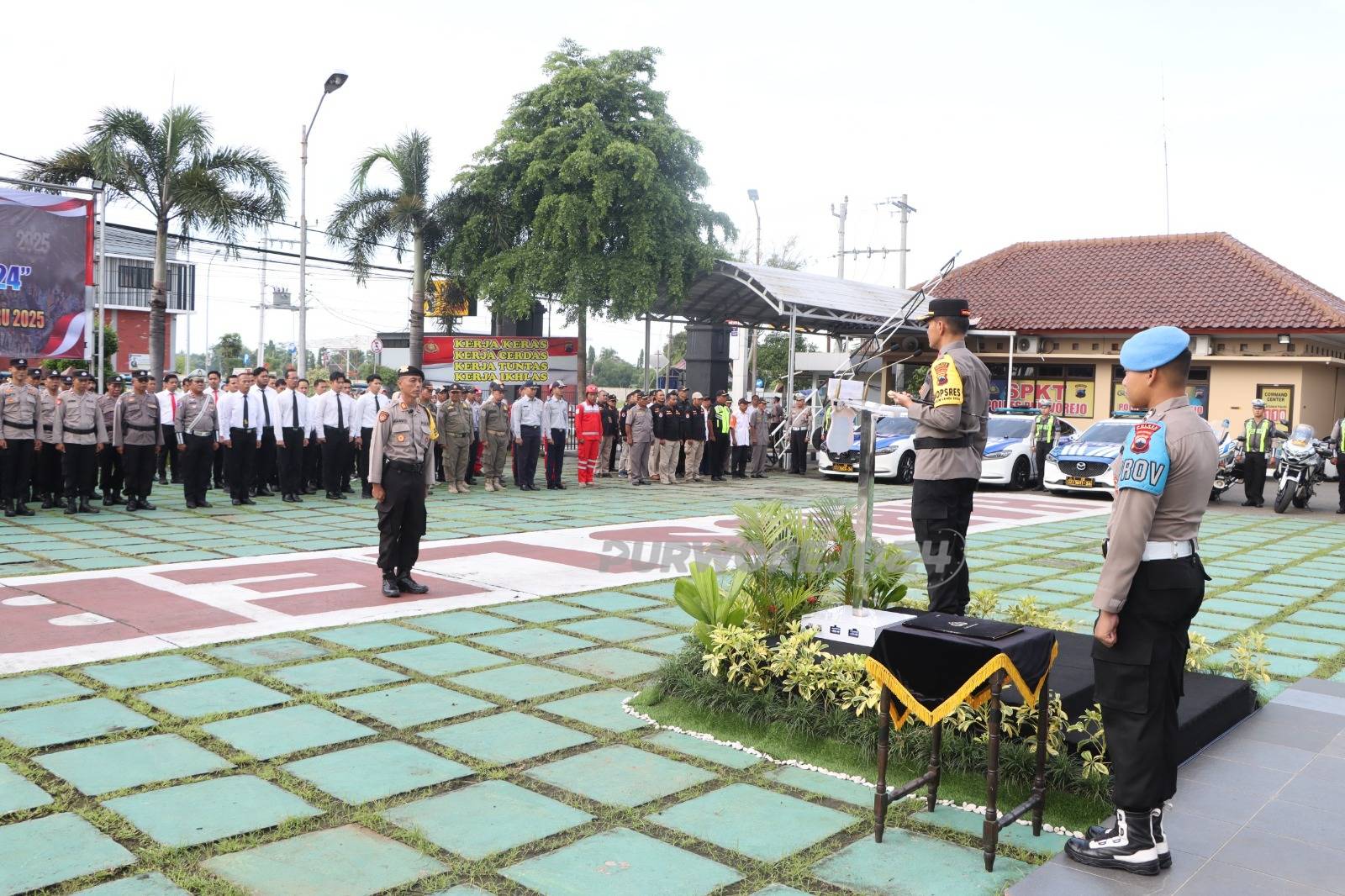 Apel pasukan Operasi Lilin Candi 2024 Polres Purworejo