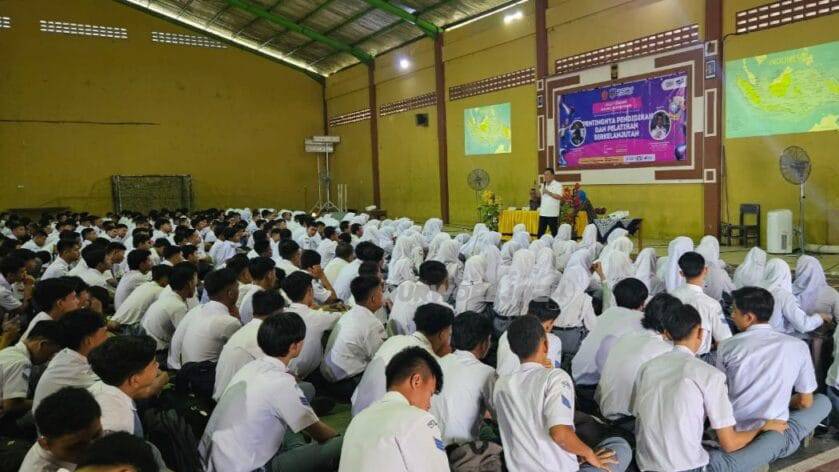 Suasana kegiatan sosialisasi pendidikan di SMK N 1 Purworejo