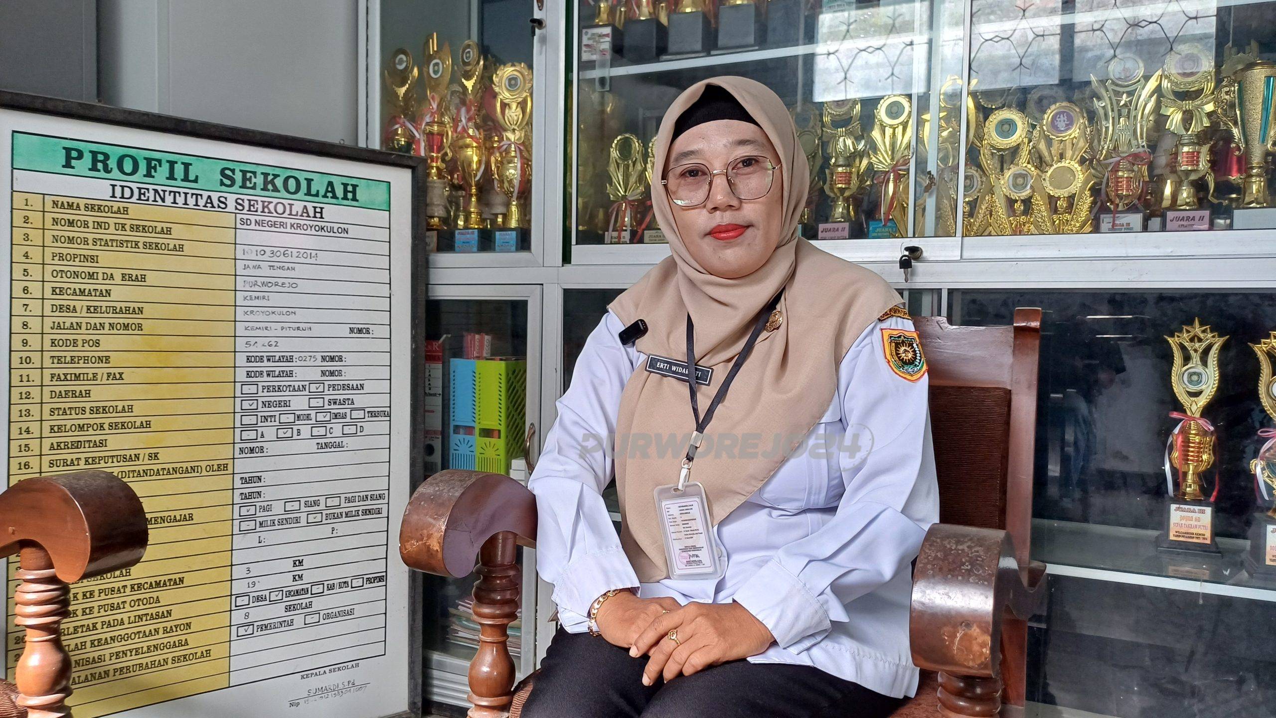 Kepala SD Negeri Kroyokulon, Erti Widaryati