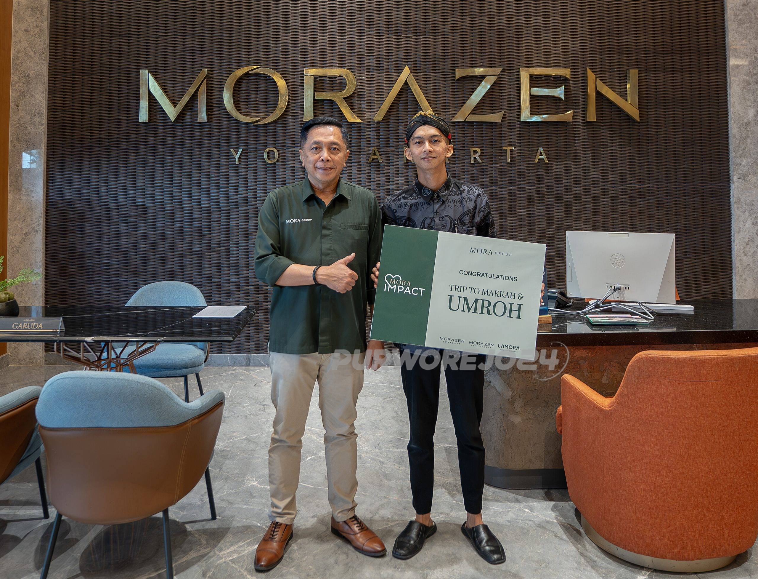 Erik Dwi Suryanto dari departemen Housekeeping terpilih sebagai pemenang dari MORAZEN Yogyakarta