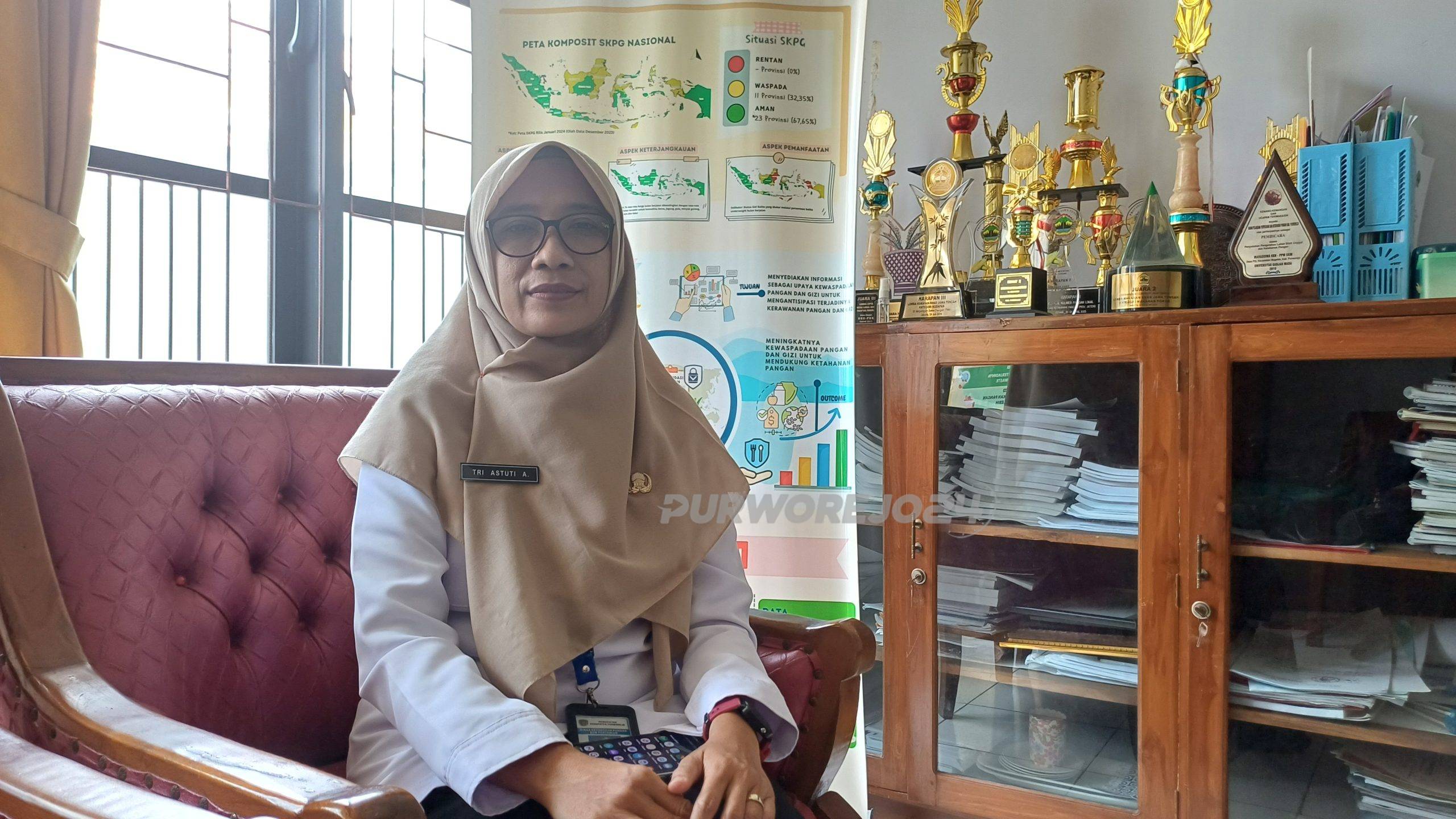 Kabid Pangan pada Dinas Ketahanan Pangan dan Pertanian Kabupaten Purworejo, Tri Astuti .A,