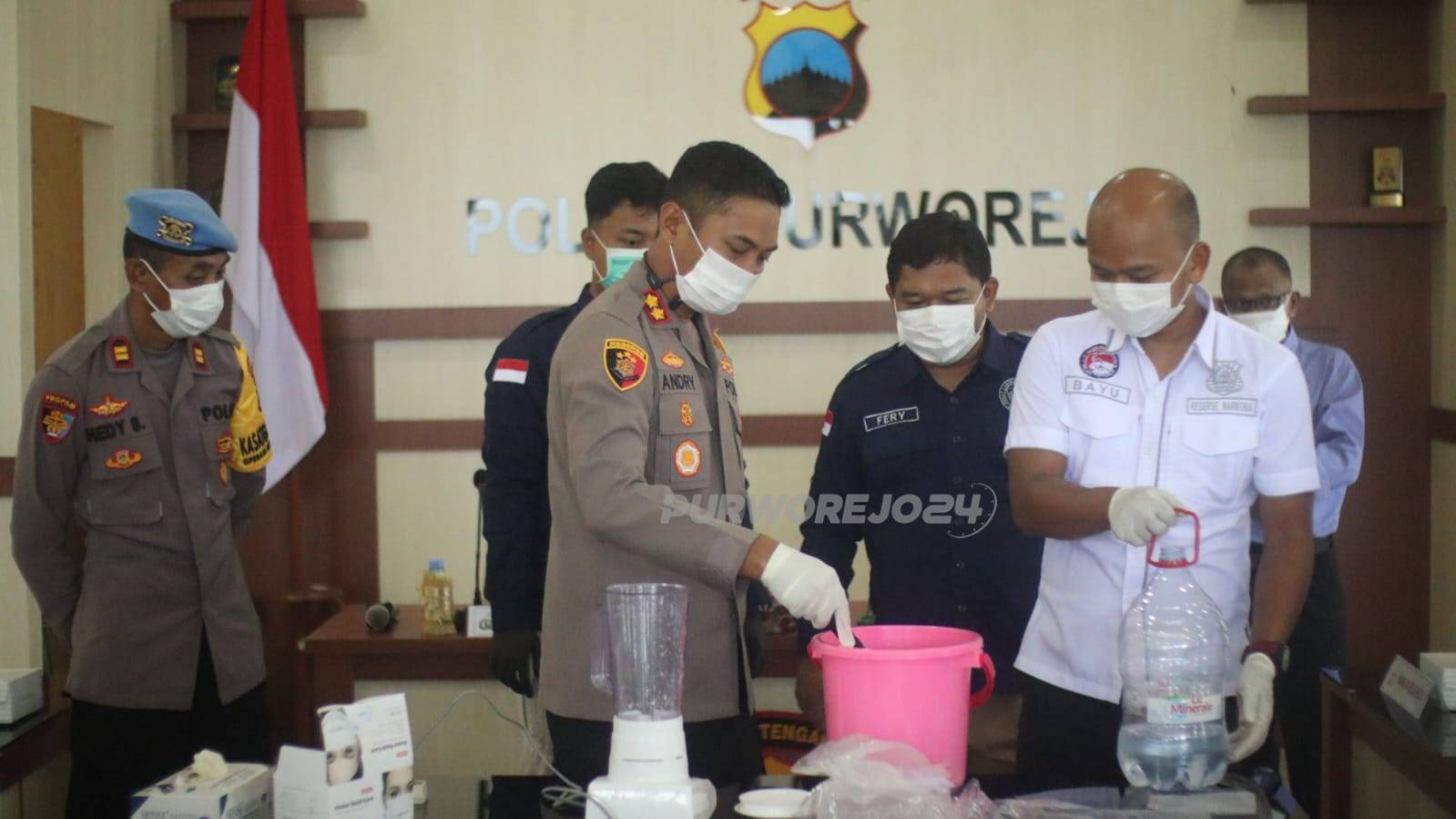 Saat pemusnahan barang bukti sabu