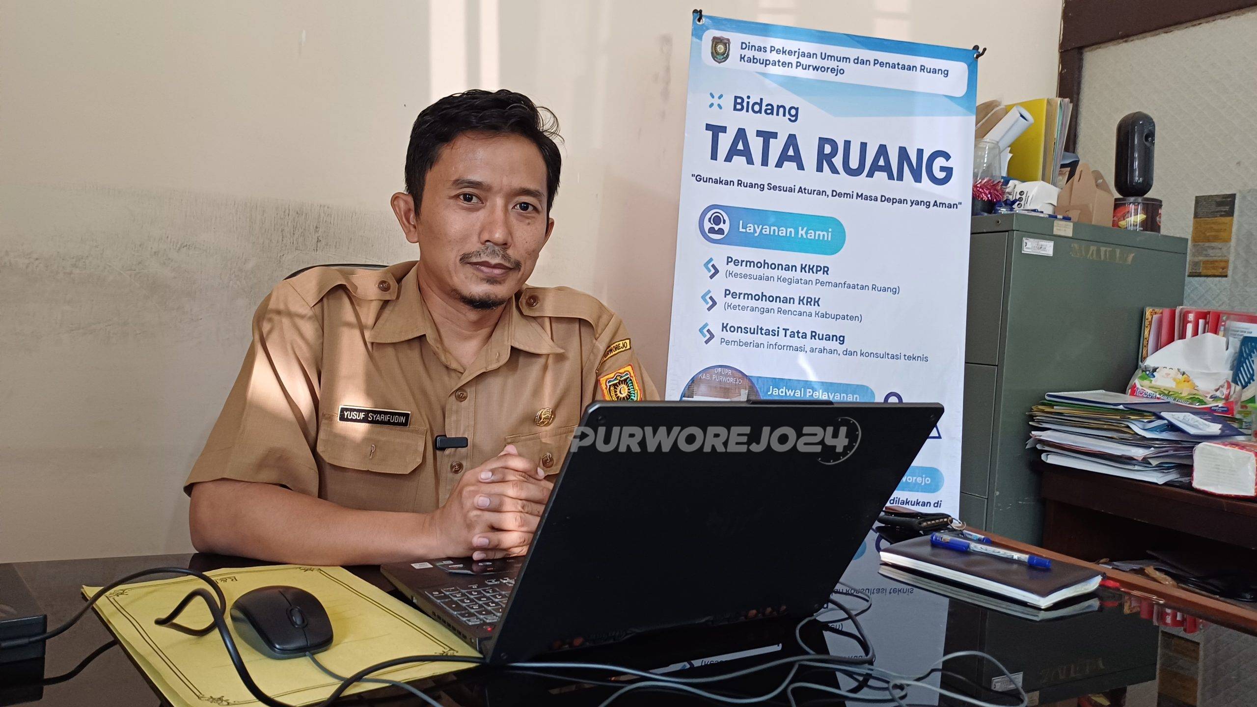 Kepala Bidang Tata Ruang Dinas Pekerjaan Umum dan Penataan Ruang (PUPR) Kabupaten Purworejo, Yusuf Syarifudin