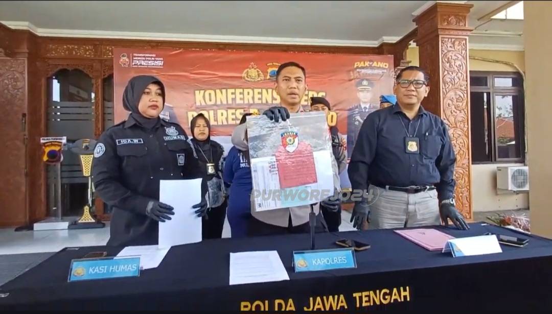 Konferensi pers tentang dugaan penipuan