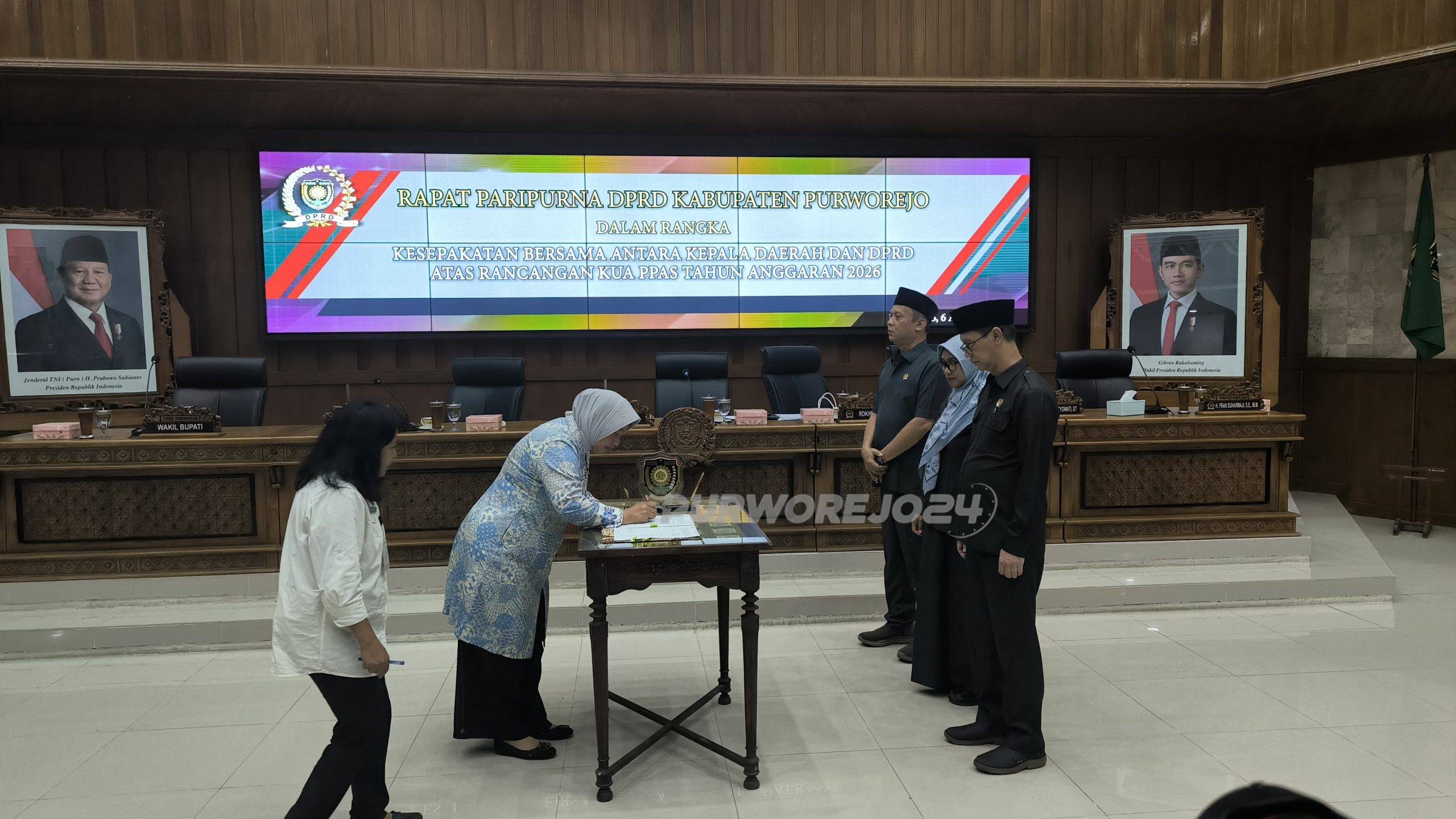 Saat penandatanganan