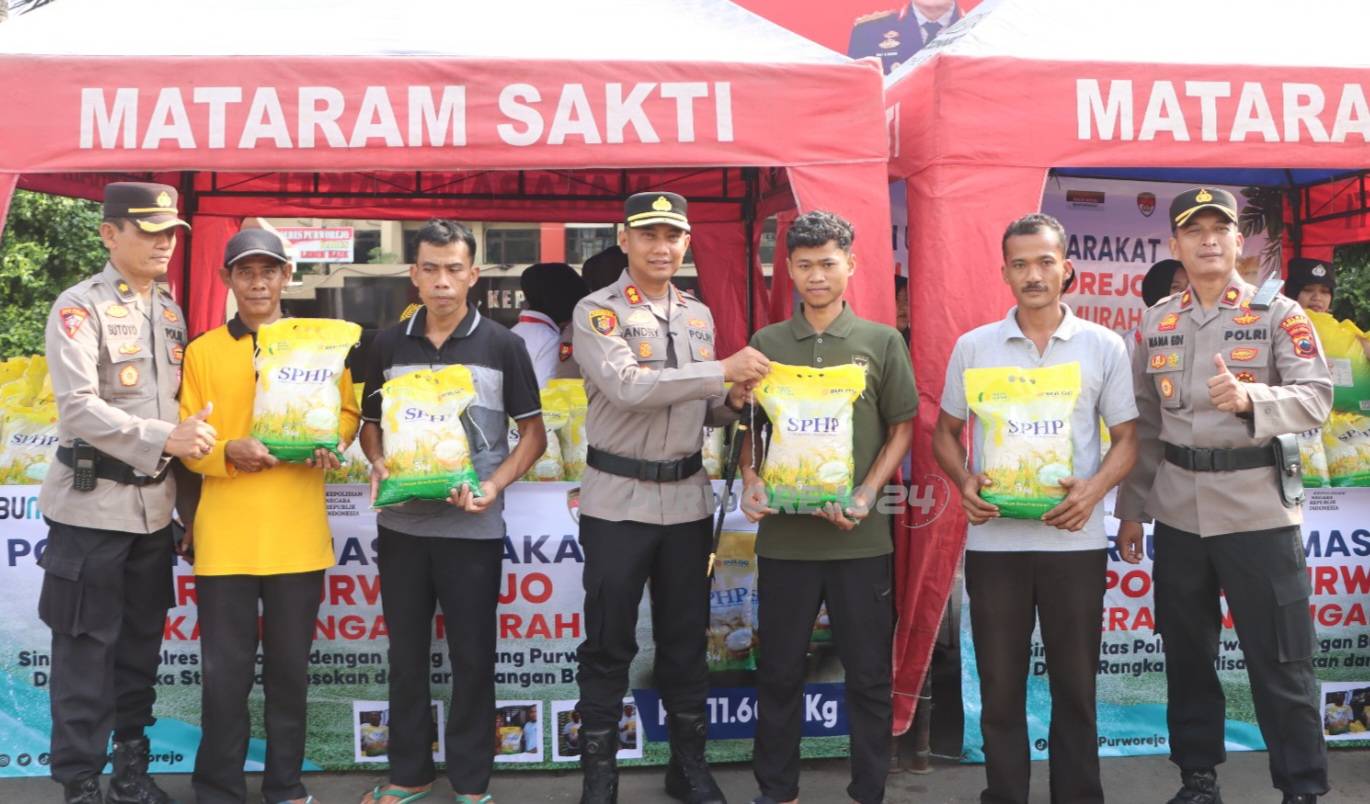 Polres Purworejo menyalurkan sebanyak 13 ton beras SPHP