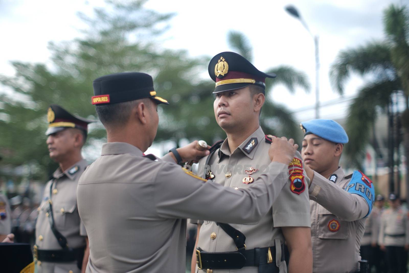 Upacara sertijab di Polres Purworejo
