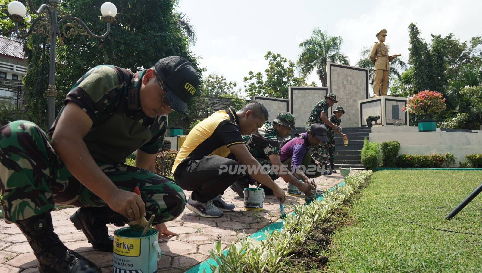 Saat gelar karya di Monumen Jenderal Ahmad Yani