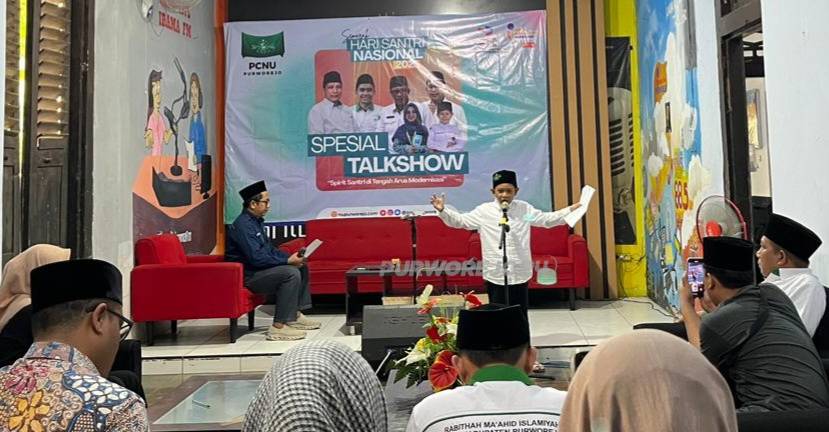 Suasana Talkshow Hari Santri Nasional 2025 di Irama FM
