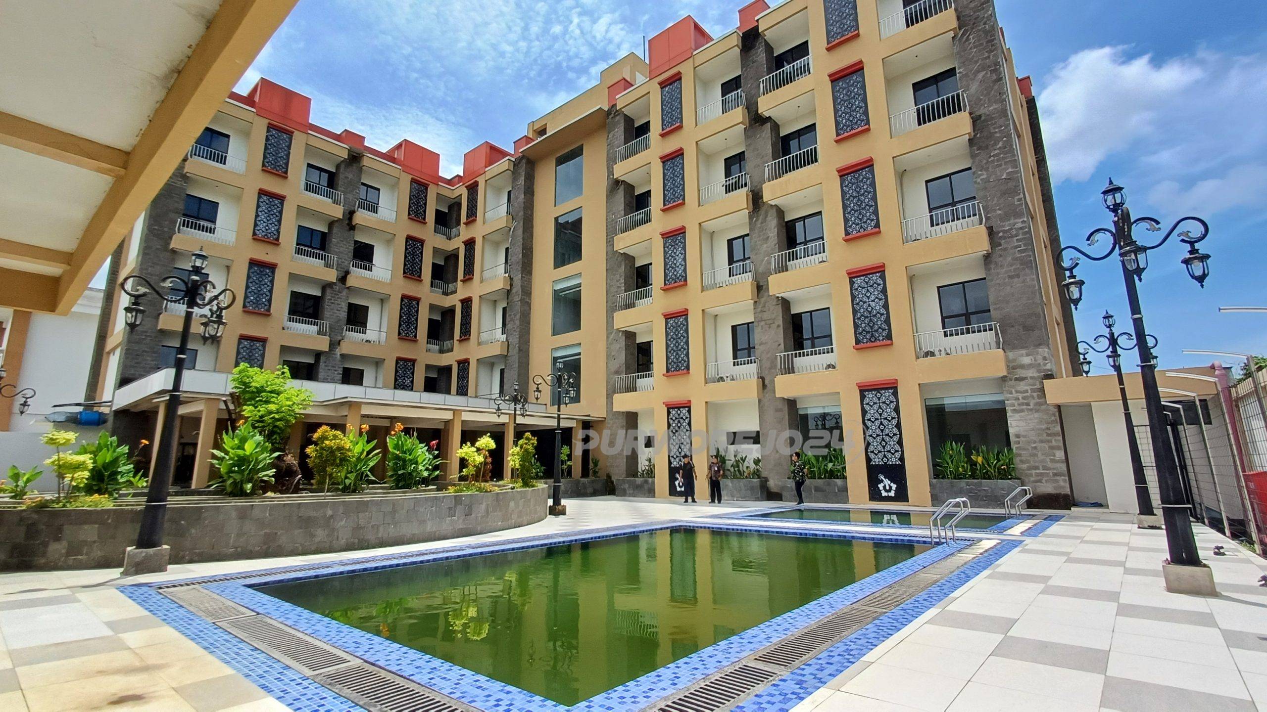 Hotel Ganesha tampak dari lokasi kolam renang