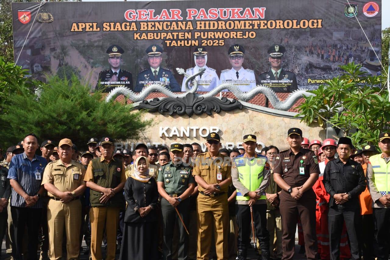 Foto bersama udai Apel Siaga Bencana Hidrometeorologi