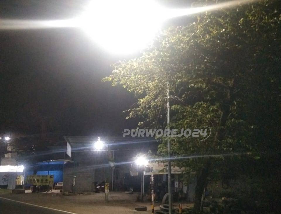Proyek PJU sudah selesai 100 persen dan sudah menyala