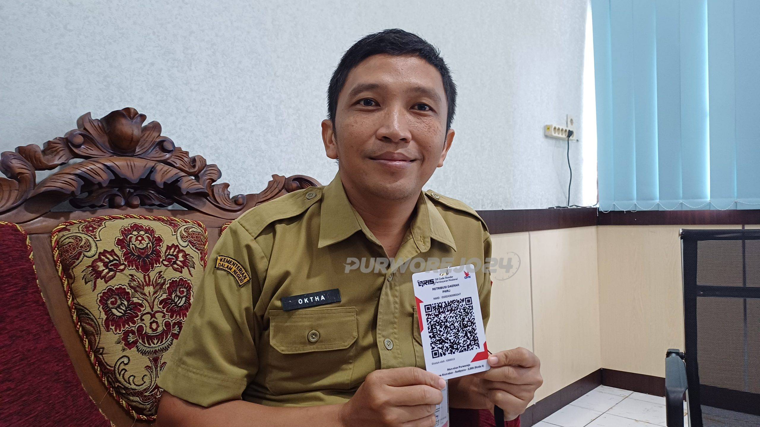 Pelaksana Tugas (Plt) Kepala Bidang Angkutan dan Parkir Dishub Kabupaten Purworejo, Okta Satriawan