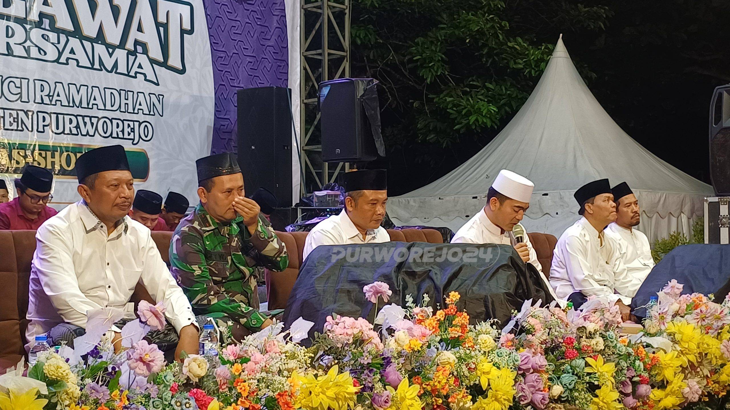 Kegiatan Kutoarjo Bersholawat, pada Minggu (1/2/2026) malam