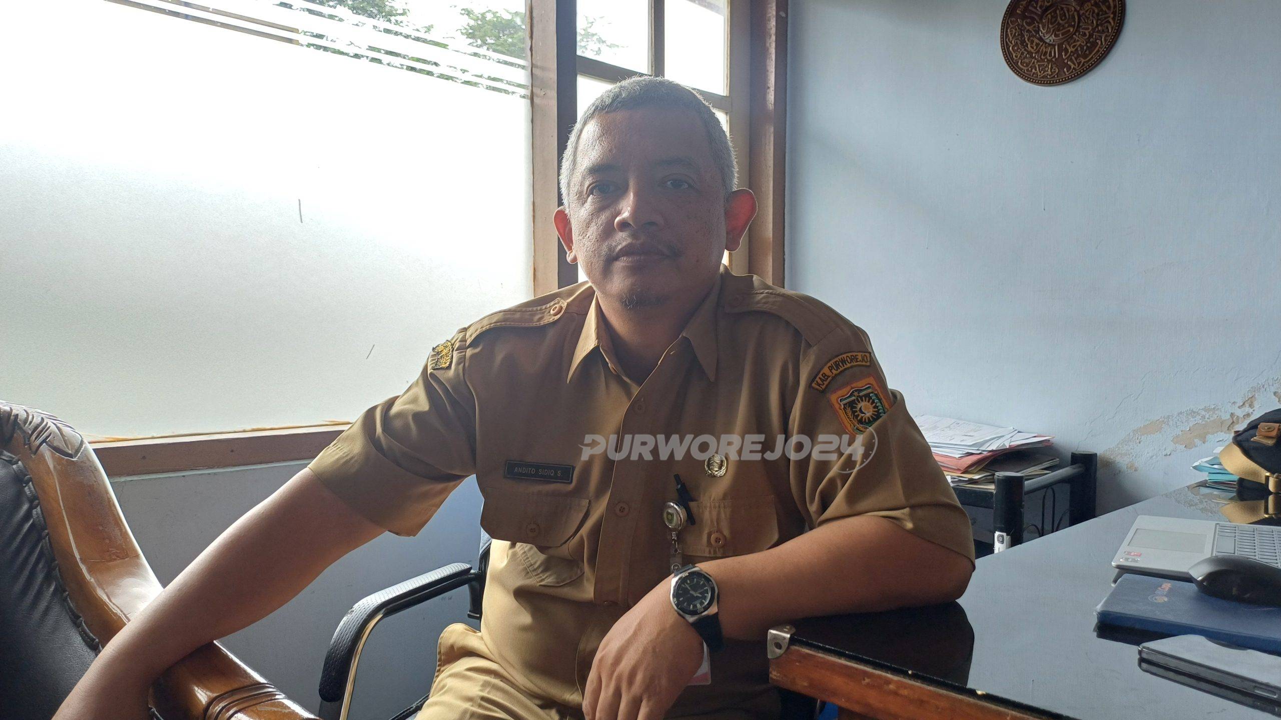 Kepala Bidang Sarana, Prasarana, Pasar, dan Pemberdayaan Pedagang (SP3) Dinas Koperasi UKM dan Perdagangan (Dinkukmp) Kabupaten Purworejo, Andito Sidiq Swastomo, ST, MURP