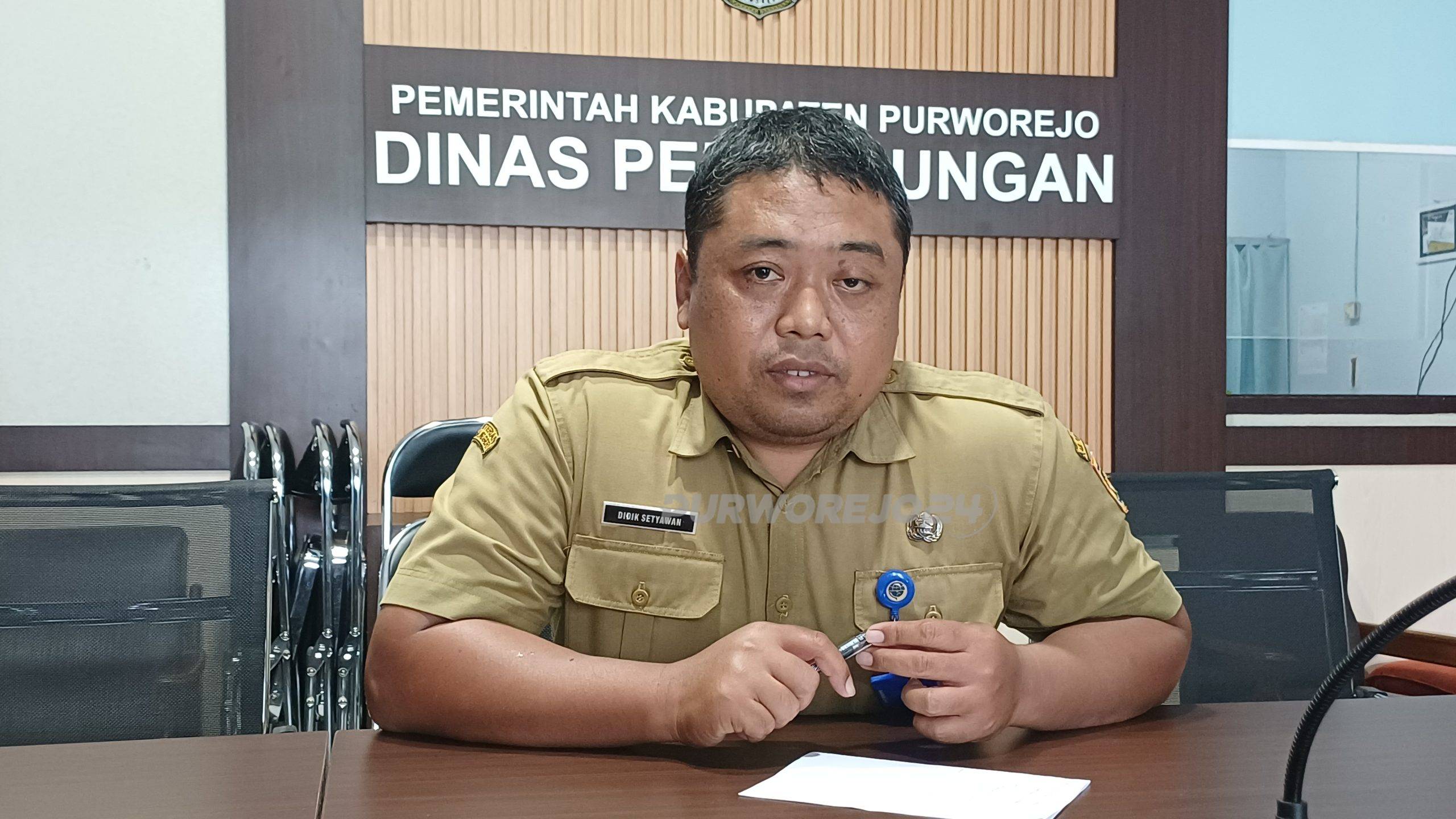 Kepala Seksi Pengembangan Lalu Lintas dan Perlengkapan Jalan (PLLPJ) Dishub Purworejo, Didik Setyawan