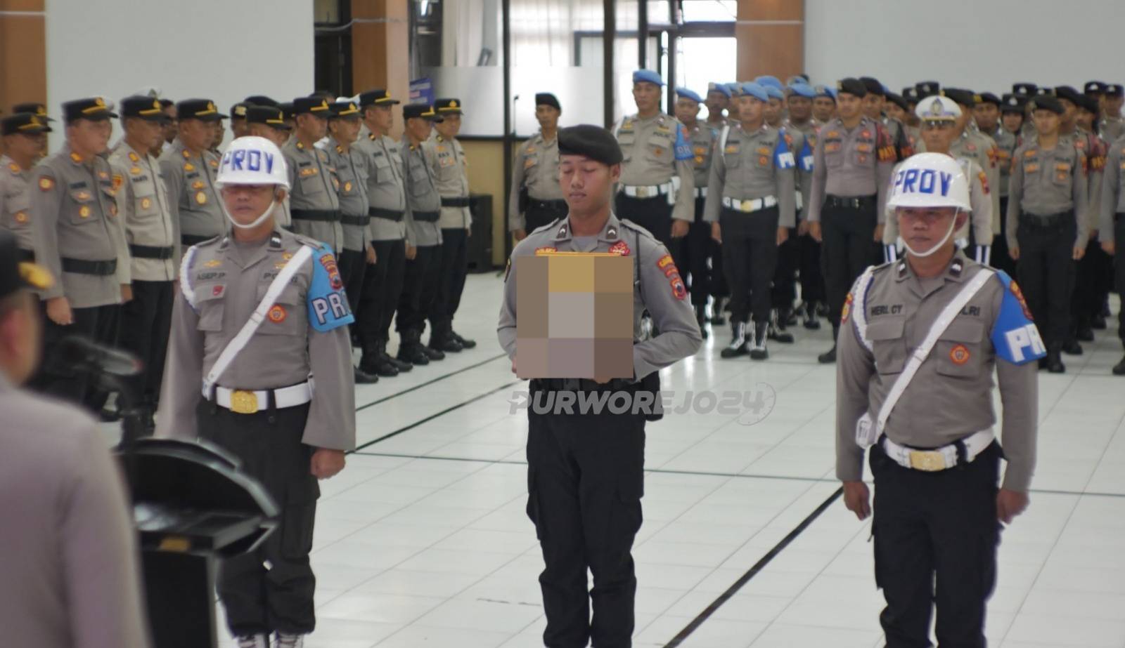 Saat kegiatan upacara