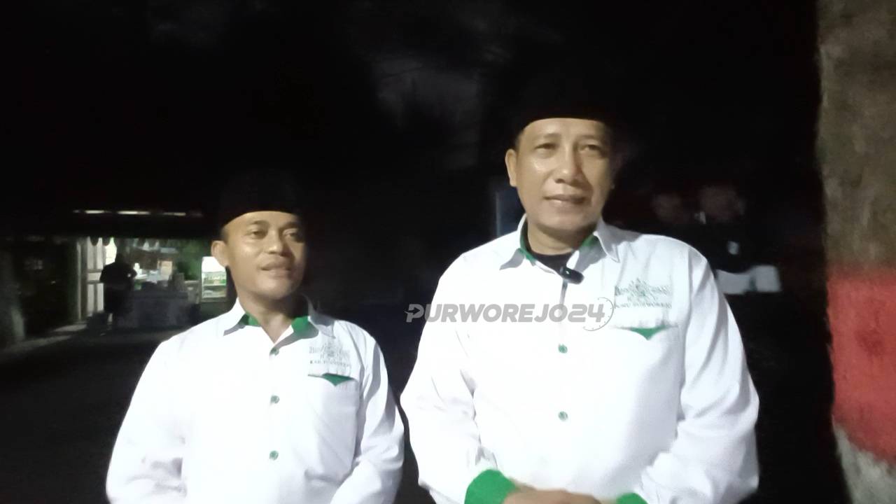 Ketua Tanfidziyah PCNU Purworejo, H. Muhammad Haekal, S.Pd.I., bersama Sekretaris PCNU M. Churdaini, S.Pd.I