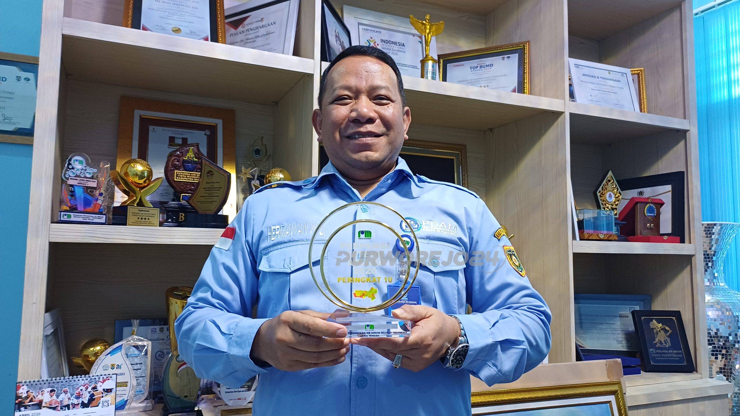 Direktur Perumda Air Minum Tirta Perwitasari, Hermawan Wahyu Utomo, ST, MSi