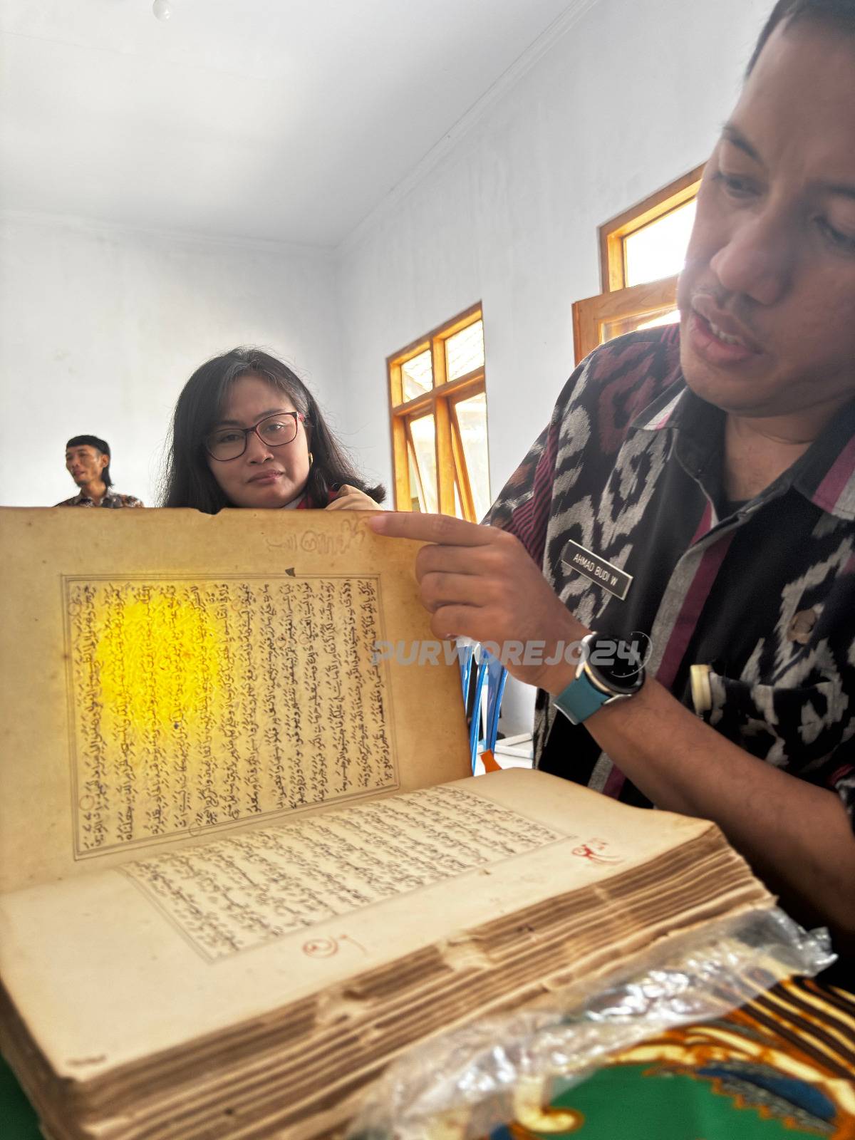 Naskah kuno yang diamankan Dinpusip Purworejo