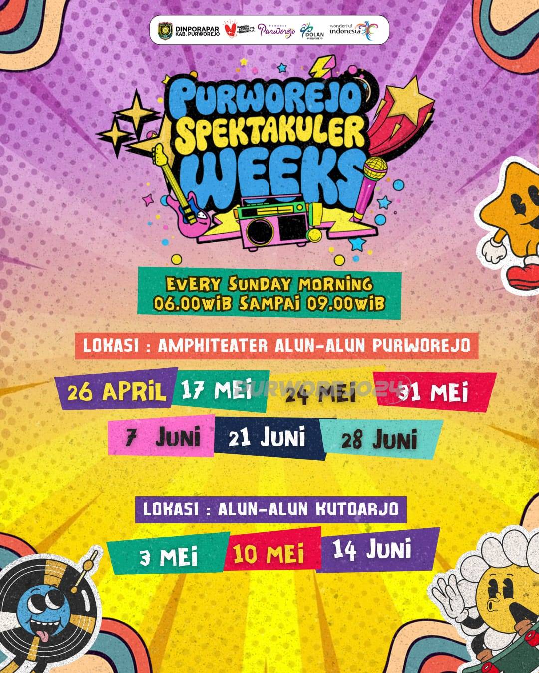 Pamflet kegiatan “Purworejo Spektakuler Weeks.”