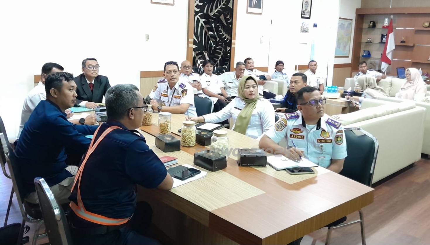 Suasana audiensi antara PT KAI Daop 6 dengan Pemkab Purworejo