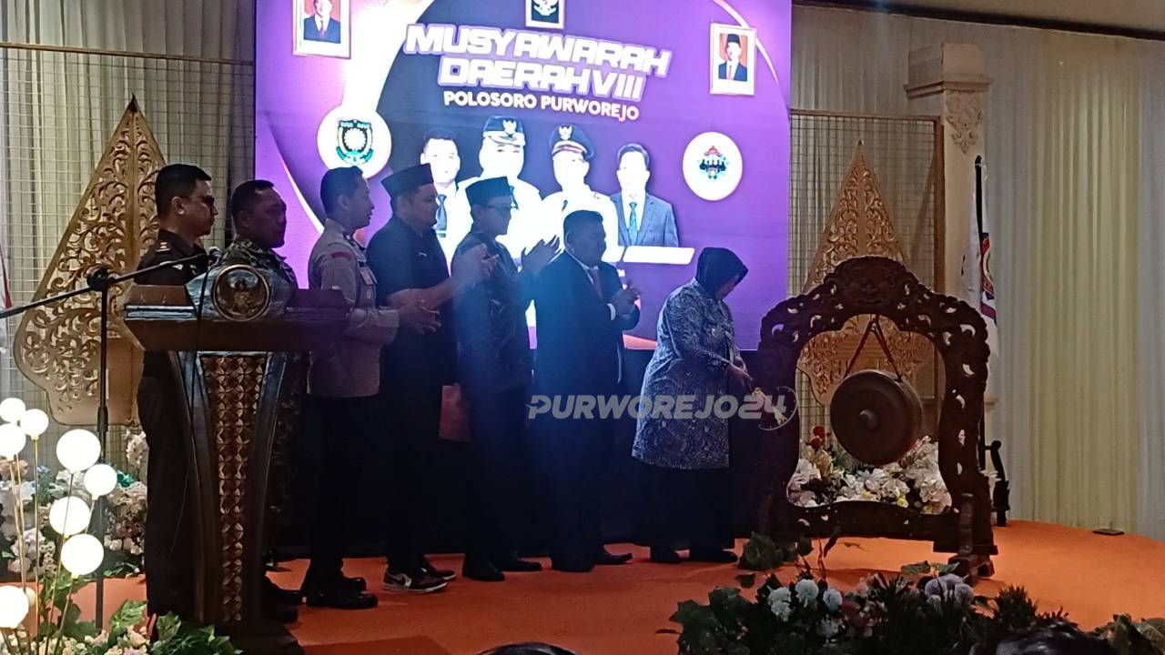 Pemukulan gong tandai pembukaan Musda VIII Polosoro Purworejo ke VIII