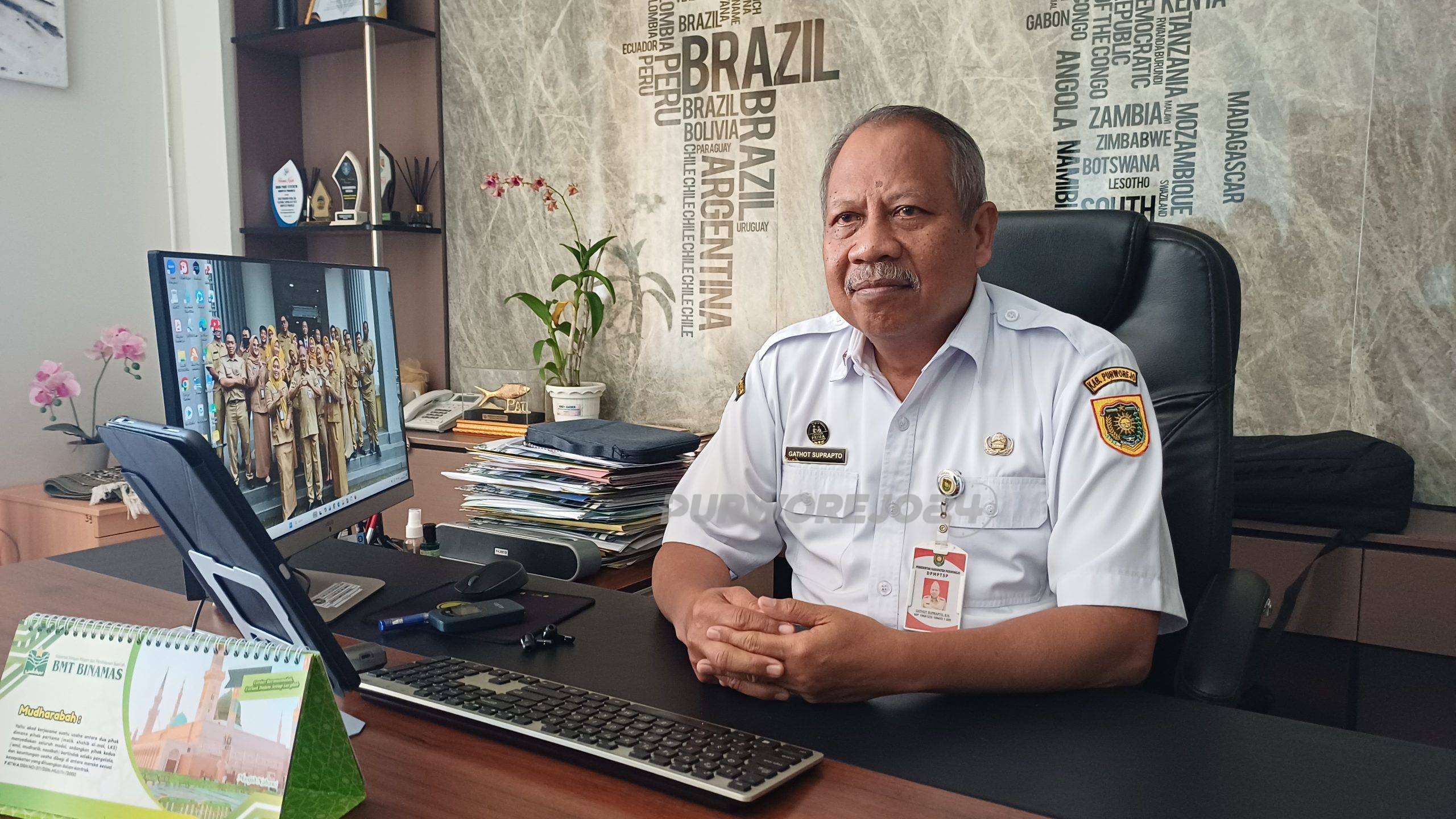 Kepala Dinas Penanaman Modal dan Pelayanan Terpadu Satu Pintu (DPMPTSP) Kabupaten Purworejo, Gathot Suprapto, S.H.