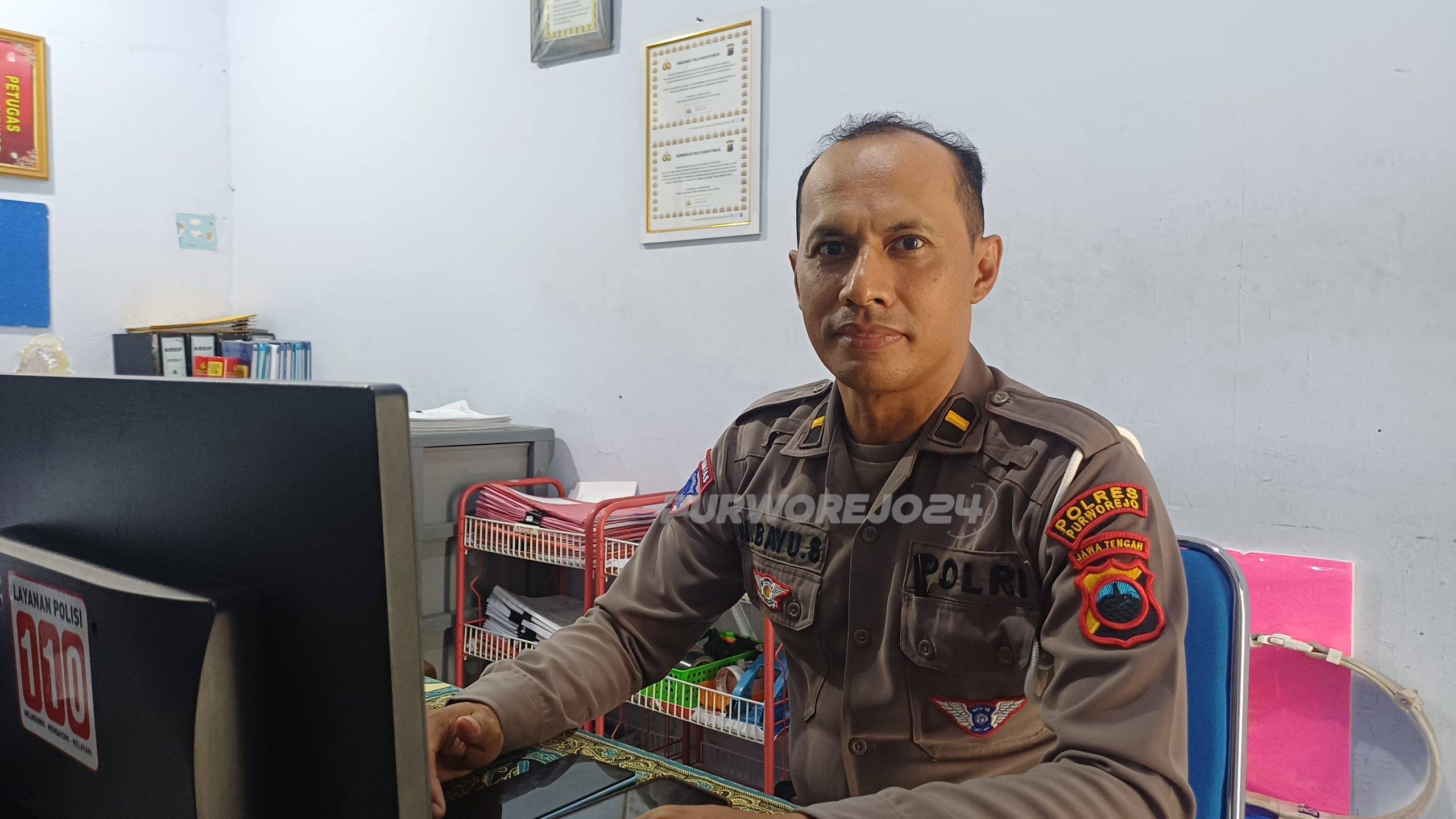 Kanit Keamanan dan Keselamatan (Kamsel) Satlantas Polres Purworejo, Ipda Nugroho Bayu Santoso